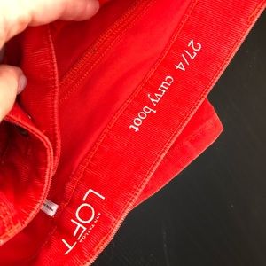 Ann Taylor LOFT curvy boot cords/corduroy pant